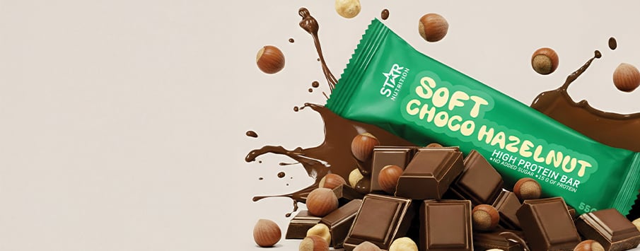 Star Nutrition Soft Proteinbar. Ny smak - Soft Choco Hazelnut